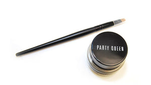 Black/Brown Gel Eyeliner Makeup Waterproof Long-lasting + Brush