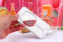 iPhone case red Wine Cup Liquid Transparent Case For Apple iPhone 7 7plus 6 6S plus 5 5S 8 4 4S