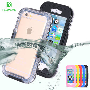 Waterproof Heavy Duty Hybrid Swimming Dive Case For Apple iPhone 6 6S Plus 5S SE Water/Dirt/Shock Proof Phone Bag