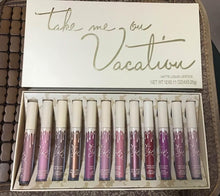 [Big Sale+Free Shipping] Kylie Jenner Take Me On Vacation Edition Matte Liquid Lipstick Lip Gloss Makeup Set