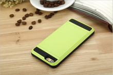 [Big Sale+Free Shipping]New Hybrid Tough Capa Case For Apple iphone 5 5S SE 6 6S 7 8 Plus Slider Card Holder Wallet Armor Phone Back Cover for iphone X