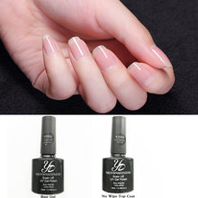 No Wipe Top Coat + Base UV Gel Nail Art Polish Long Lasting Foundation