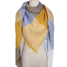 Winter Triangle Scarf For Women Brand Designer Shawl Cashmere Plaid Scarves Blanket