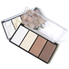 New Professional 4 Colors Concealer bronze Camouflage Makeup Neutral Palette Primer Contour Facial Shadow Highlighter V Face
